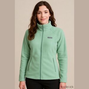 Columbia Women's Fleece Full Zip Mint Jacket, Size Extra Large.